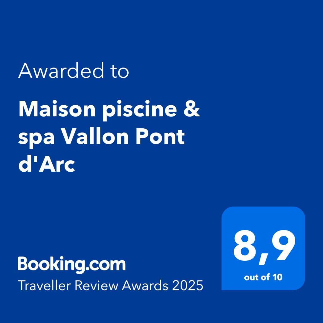 Maison Piscine & Spa Vallon Pont D'Arc Vallon-Pont-dʼArc Exterior foto